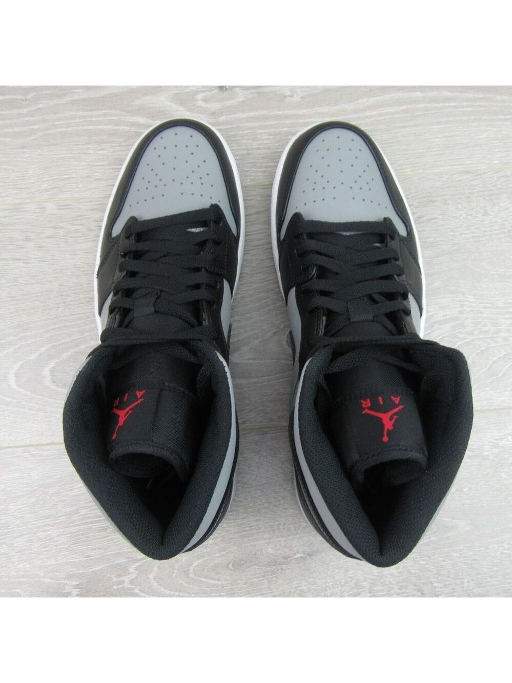 Air Jordan 1 Mid Shadow Red Black Shoes Men's Size 10.5 NEW - Picture 9 of 14